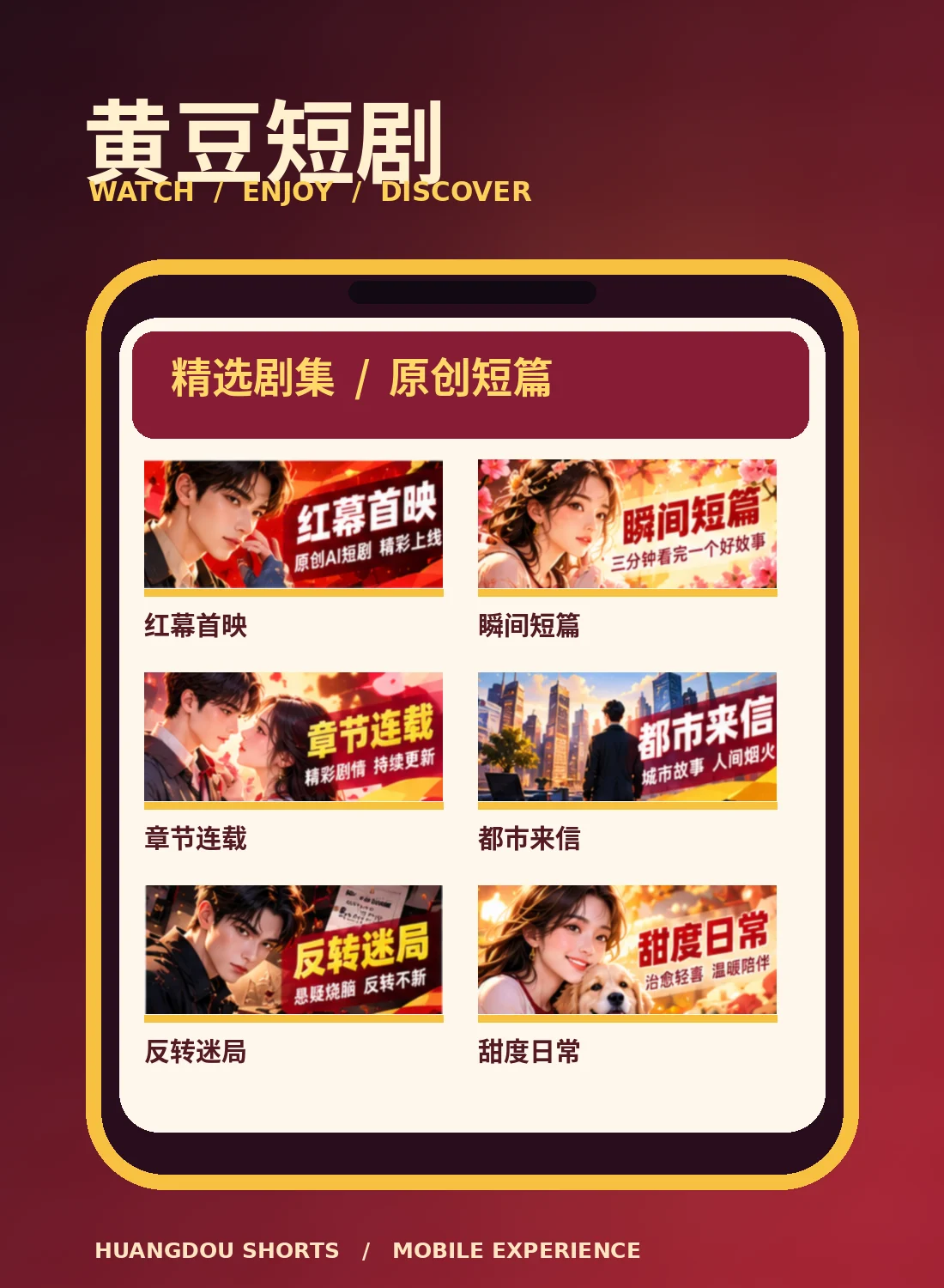 掌上黄豆与品牌帮助 栏目主题视觉